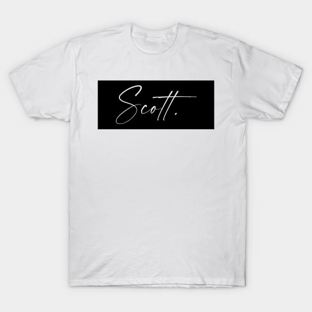 Scott Name, Scott Birthday T-Shirt by flowertafy